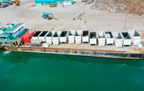 Waste transfer station ge operation ah 47.8 million rufiyaa ge thakethi genesfi