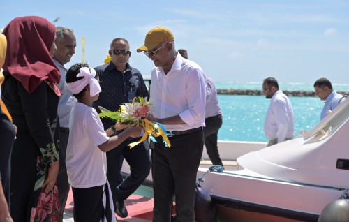 Photo: Riyaase inthihaabuge campaign ah Raees Solih Ha. Kelaa ah vadaigathun