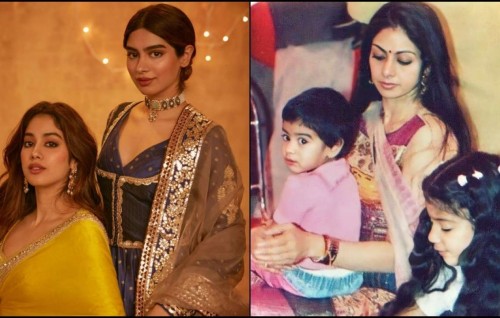Mammainge dhuvahu Jahnvi adhi Khushi Kapoor manma Sri Devi ge handhaanthakaa eku