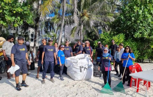 Rotary Club Of Male' in Hulhumale' irumathee beach saafu kohfi