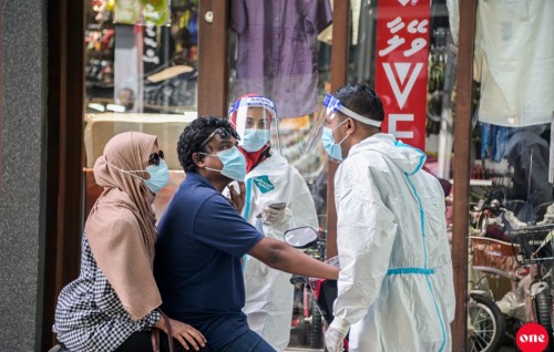 168 tested positive today, 44 from Male'