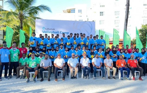 Shaguveri gina kudhinnaa eku '' My Hulhumale' volley camp'' fashaifi