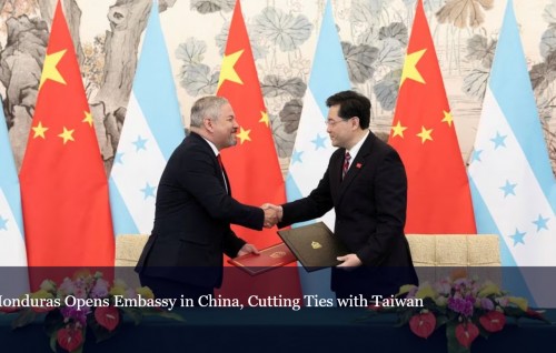 Taiwan aa gulhun kandaalumahfahu Honduras in China gai embassy eh hulhuvaifi