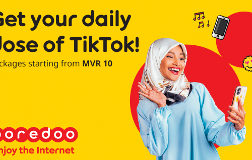 Ooredoo in Youtube adhi Tiktok ah haassa data package thakeh