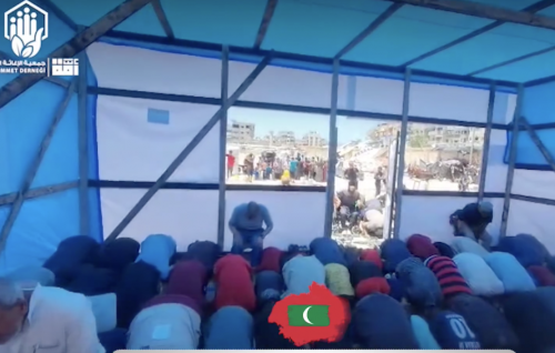Dhivehinge eheegai Gaza gai miskitheh binaa kohfi