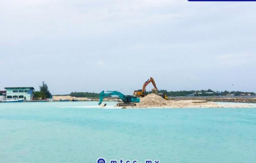 Villingili Harbor Dredging close to completion