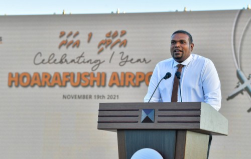 Airport inn Hoarafuttah mahehge mahchah bai million rufiyaa ge aamdhanee eh libey: Rizvy
