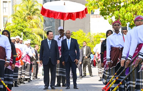 Photo: Raees Solih, Cambodia ge boduvazeerah maruhabaa dhennevun