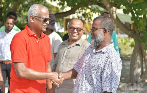 President concludes visit to Noonu Atoll