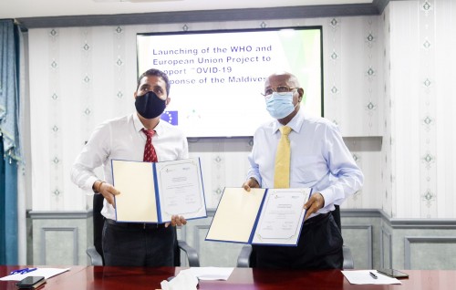 Covidun araigathumah EU aai WHO in Raajje ah 19 million rufiyaage ehee eh