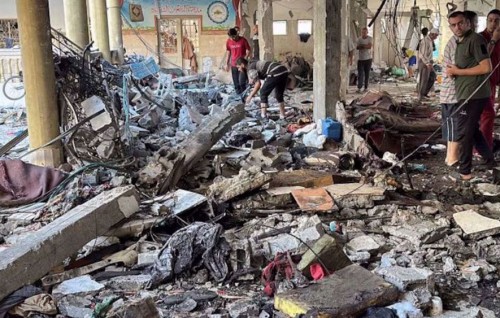 Palestine ge school akah dhin bomuge hamalaa Raajje in kuhverikohffi