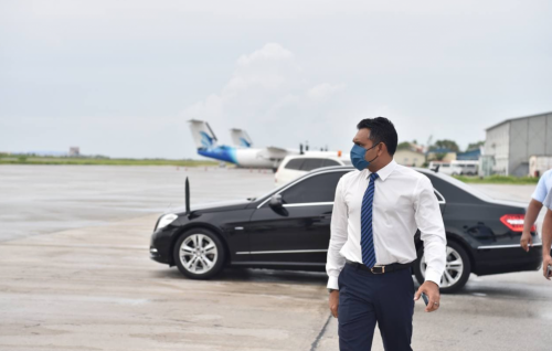 Vice President departs on visit to Fuvahmulah and Addu City