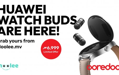 Moolee in  Huawei watch buds 6,999 Rufiyaa ah, delivery hiley
