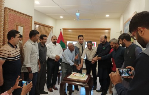 Raajje aai Pakistange ekuverikamuge jamiyyage Raees akah Masoodh