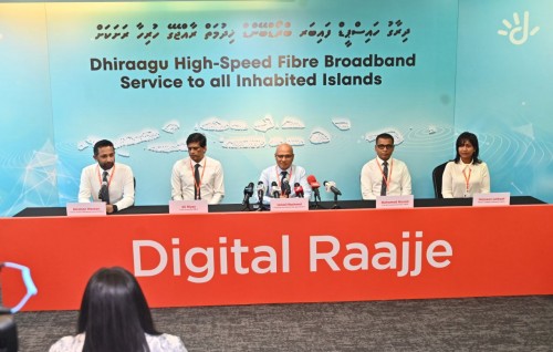 Raajjey ge hurihaa rashakah Dhiraagu Fiber broadband ge hidhumaiy dheefi