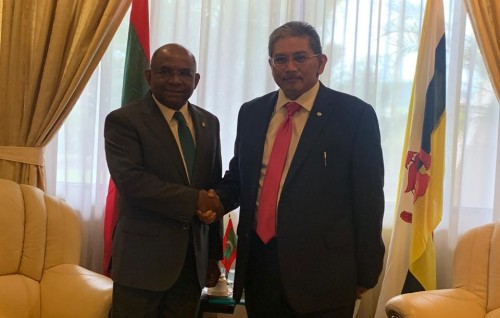 Foreign Minister Abdulla Shahid meets Minister of Foreign Affairs of Brunei