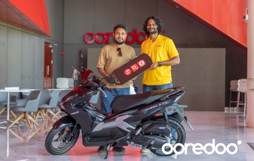 Konme 3 dhuvahakun cycle eh libey Ooredoo promotion ge 8 naseebuveriyaku hovaifi