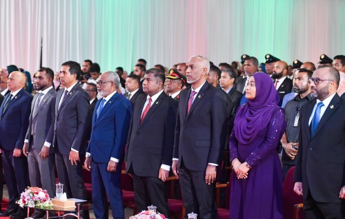 Photo: Raajje islaamvi dhuvahuge munaasabathugai beyvi rasmee jalssa
