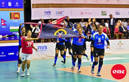 One Photo: CAVA ge anhen volleyball club championship ge thashi Nepal Police club in hoadhun