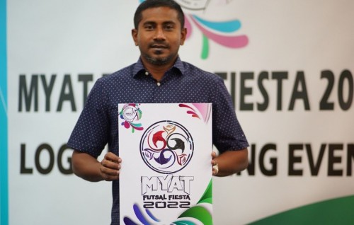 MYAT futsal fiesta 2022 ge logo ifthithaahu koffi