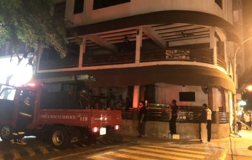 MNDF responds to fire at Thoum Restaurant