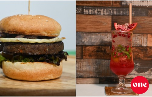One Kitchen: Pomegranate Mojito adhi Beef Burger Recipe