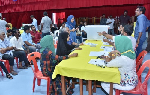 MDP ge  ethereyge inthihaabu ge voters list aanmu kohfi