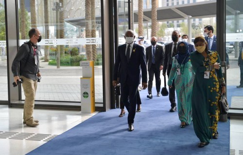 Photo: Raees Solih Abu Dhabi Sustainability Week 2022 hulhuvumuge rasmiyaathugai