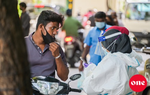 124 tested positive today, 35 from Male'