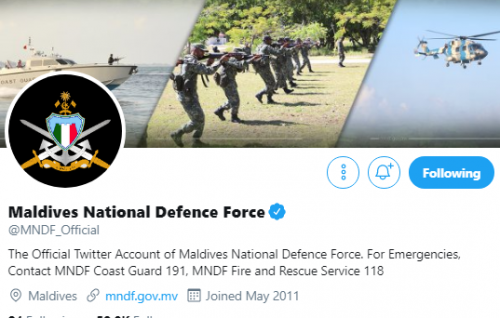MNDF's twitter account gets verified