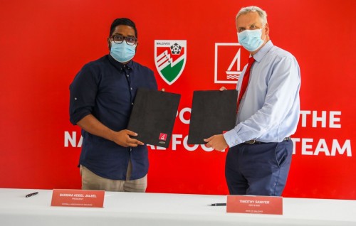Gaumee football team thakuge partnership BML in aa kohfi