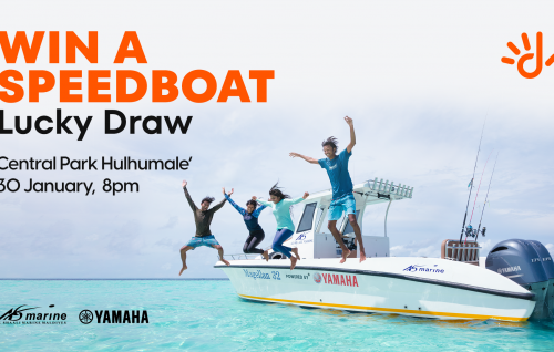 Dhiraagu ''Win a speedboat'' promotion guruathu negun anna buraasfathi dhuvahu