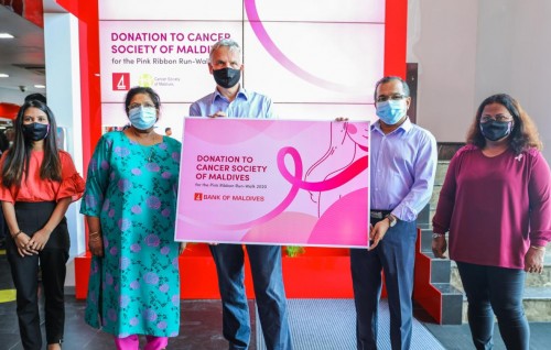 BMLin Cancer Society ah 150,000 Rufiyaa hadhiyaa kohffi