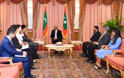 Solih : We will strengthen diplomatic ties with China