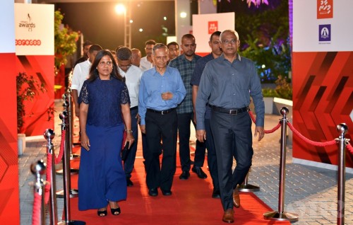 President and First Lady attends Mihaaru Awards 2019
