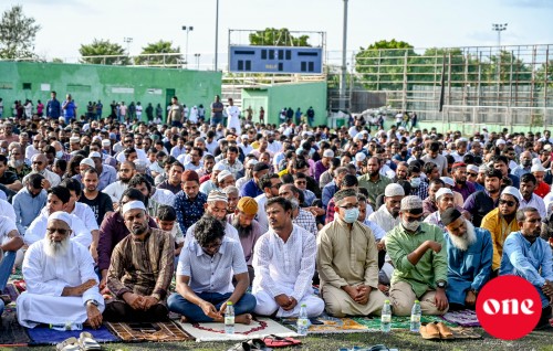 One Photo: Male' gai bodu jamaa'athugai kuri Eid namaadhu