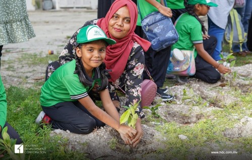Hulhumale fehi kurumah HDC in School thakaai gulhigen harakaaiythakeh hinganee