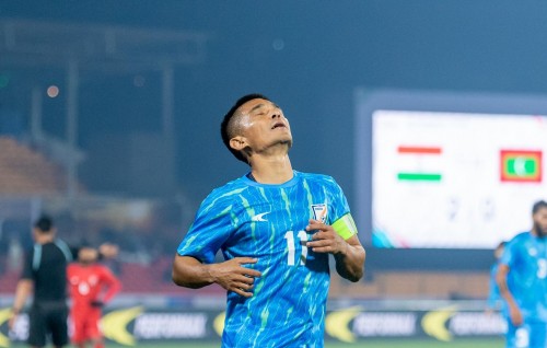 Chhetri ge goal akaaeku India in Raajje balikoffi