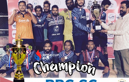 AMSA cup ge champion kan RBG SC in hoadhaifi