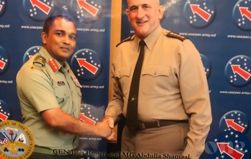 Chief of Defence Force meets with US Army Commander