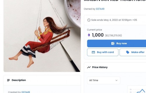 NFT akah Ehen meehehge Photo eh beynun kuri Dhivessaku Hoonufenah