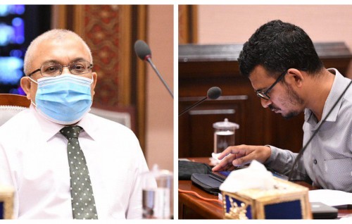 Midhiya sarukaaruge Naibu Raaes Jihaad aai Finance Minister Munavvaru ah dhauvaa kurumah fonuvaifi