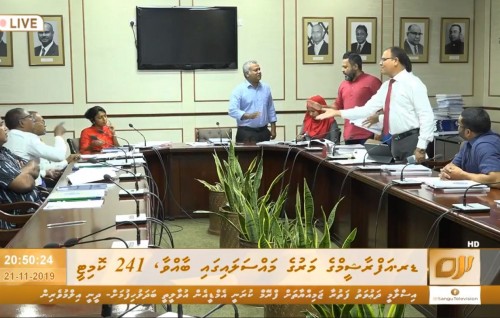 241 committee meeting escalates into argument