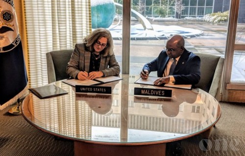 Maldives and USA sign agreement on strengthening counter terrorism efforts