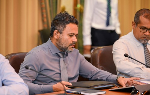 Fisheries Minister Shiyam ah Majlis in ruhun dheefi