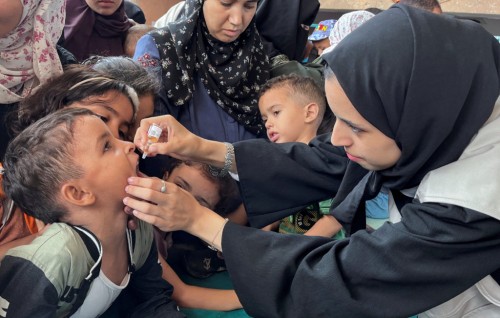 Gaza ge 94,000 kudakudhinnah Polio vaccine dheefi