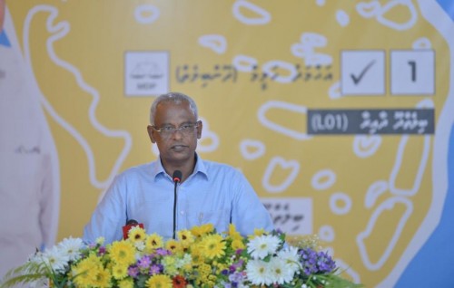 Projects that were done for MVR 70 mln are now being done for MVR 30 mln: President