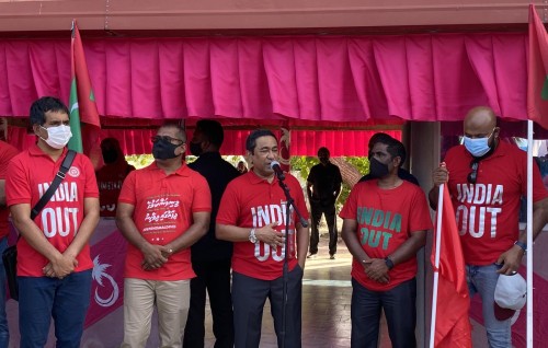 Naadhee huri bin dheyn edhumun India in demand kuree 34 million dollar dhinumah : Yameen