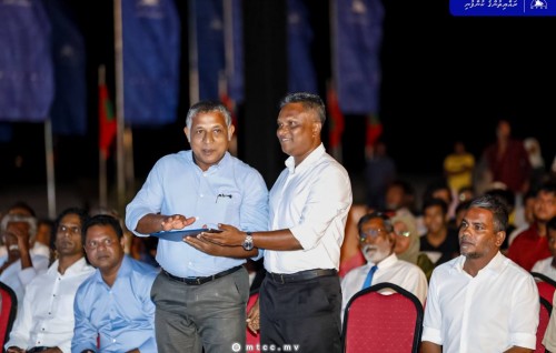 Photo: MTCC ge ''Bodu Jarraaf'' ifthithaah kurumaai Dhaandhoo bin hihkan feshun