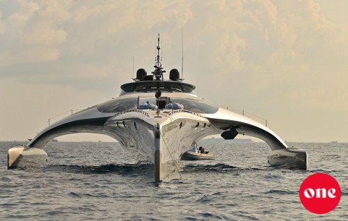 #OnePhoto : Super yacht ''Adestra'' Raajje gai